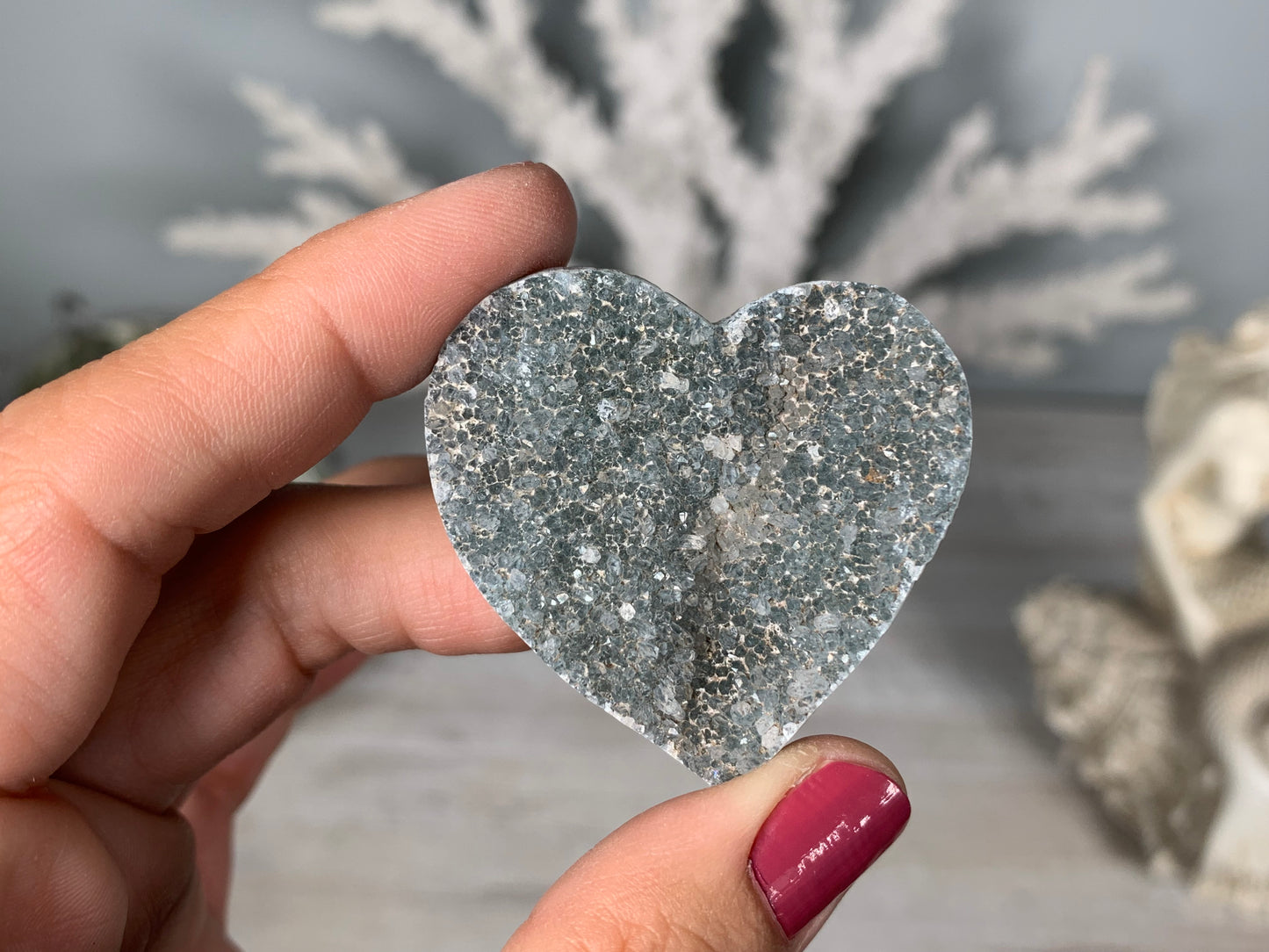 Druzy Heart (4-5 cm)