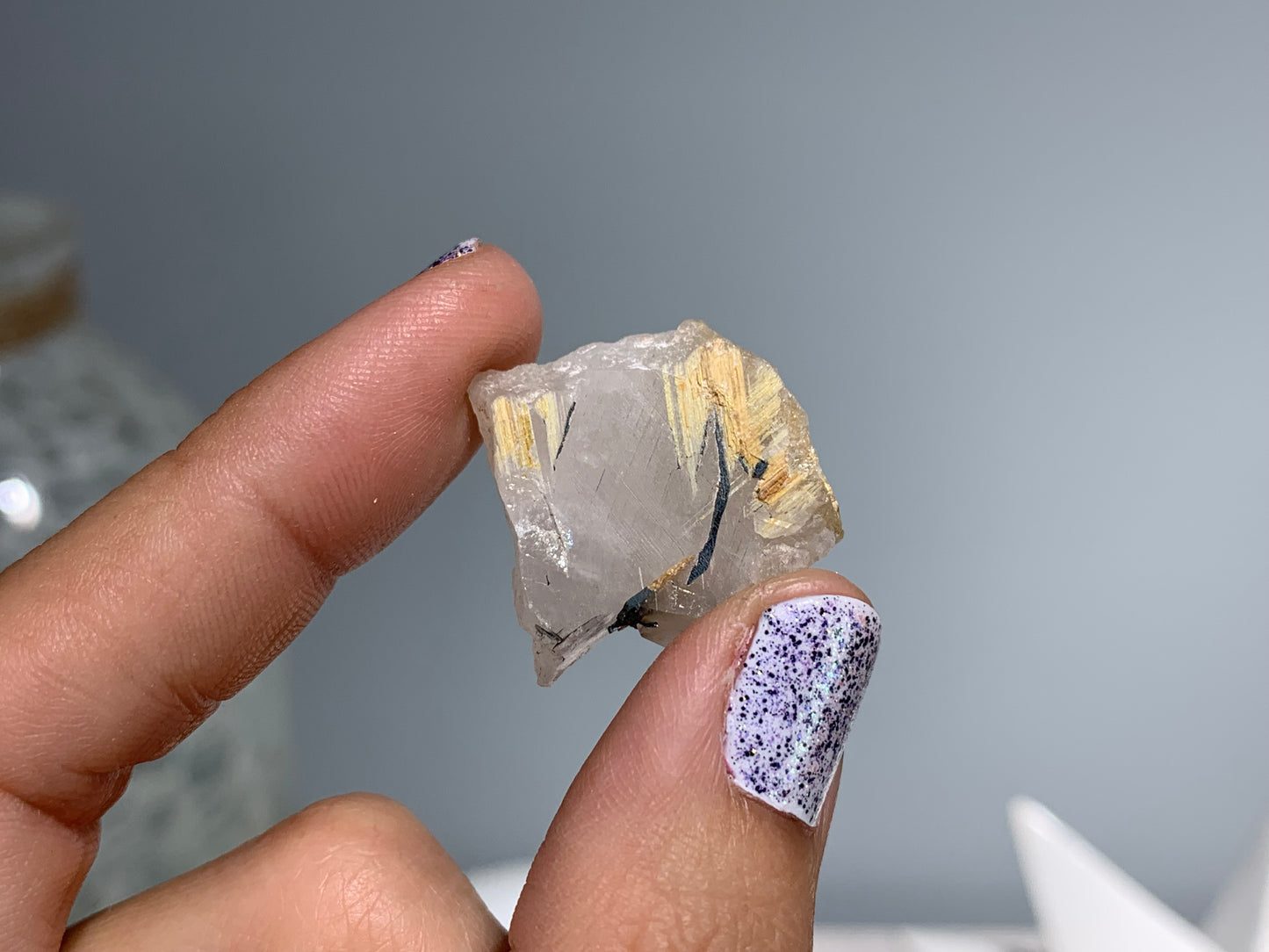 Gold Rutile in Quartz (3-4 grams)