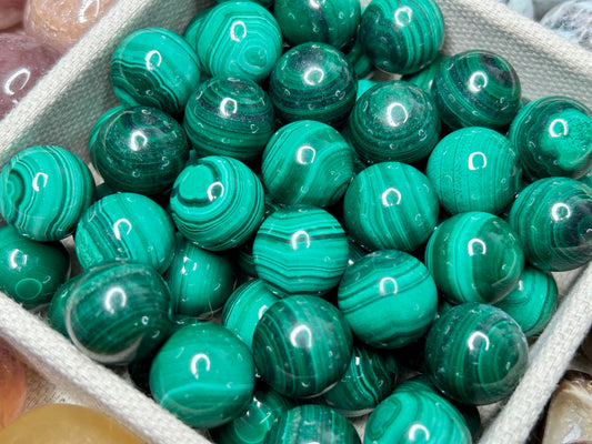 Mini Malachite Sphere