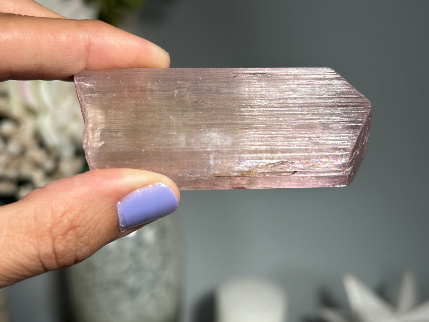 Natural Purple Kunzite Point (2.9", 75mm)