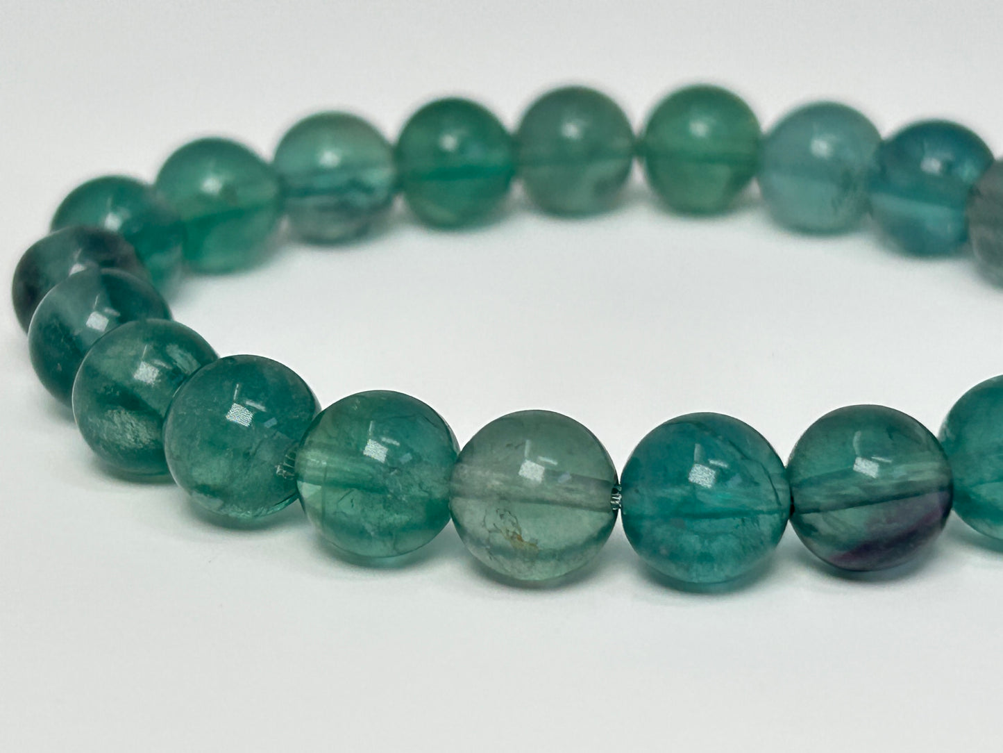 Blue Green Fluorite Bracelet