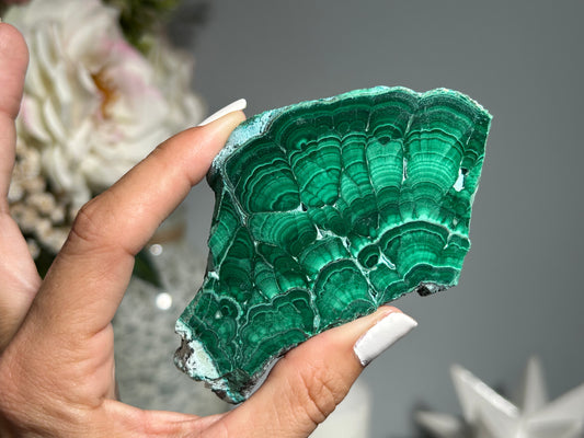 Malachite Chrysocolla Slab (3.7", 95mm)