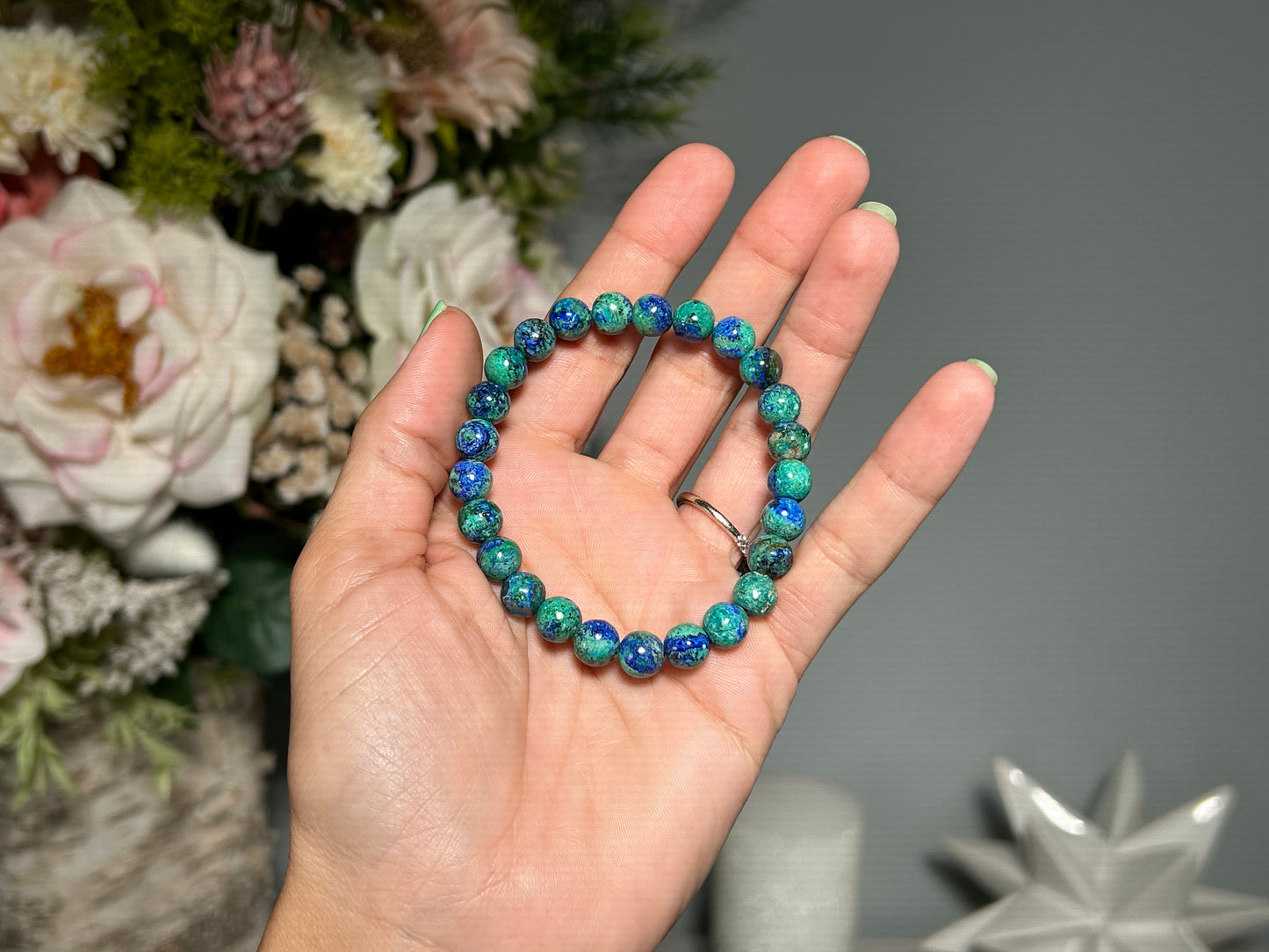 8mm Azurite Malachite Bracelet