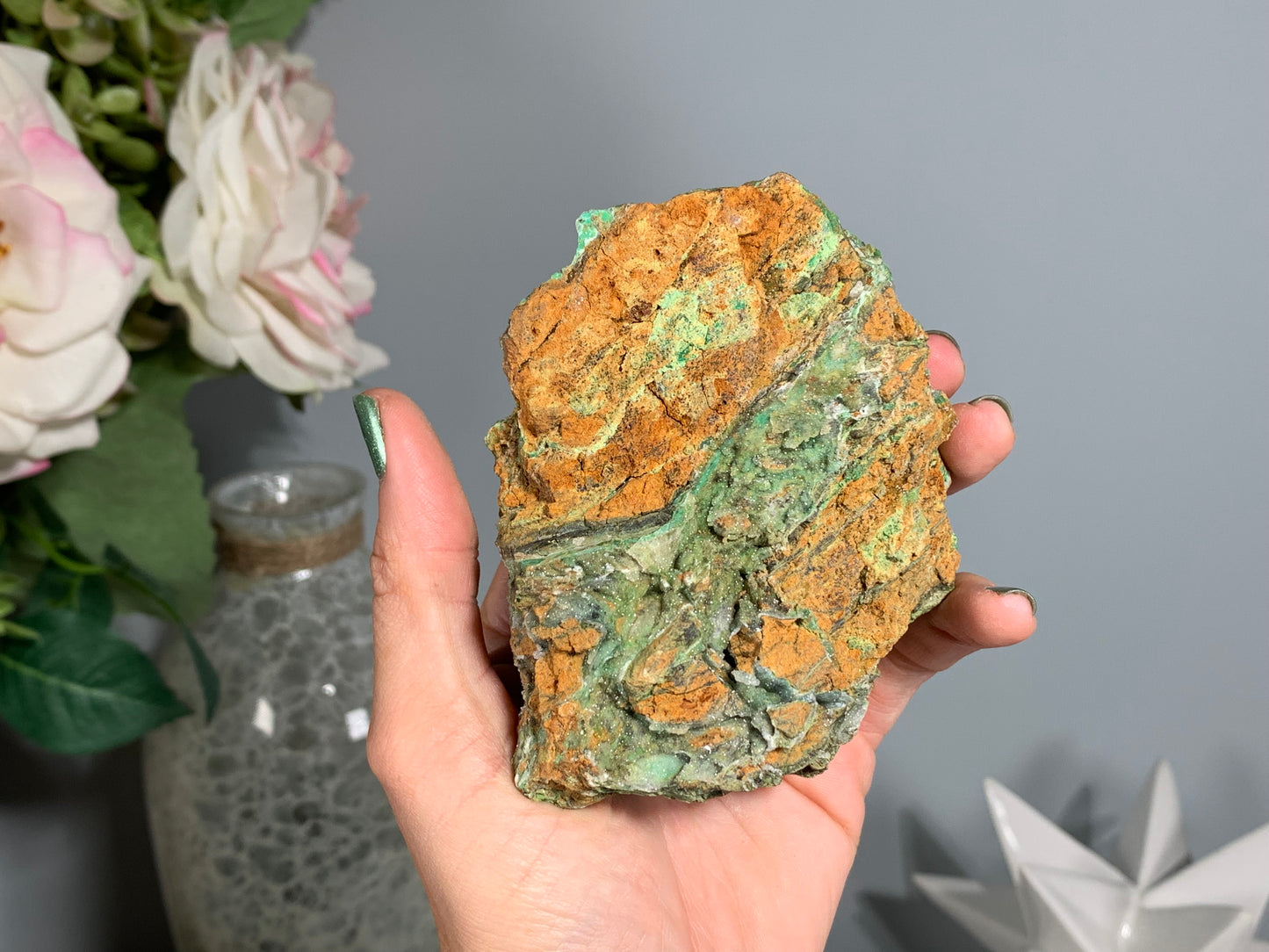 Druzy Chrysoprase (3.8", 96mm)