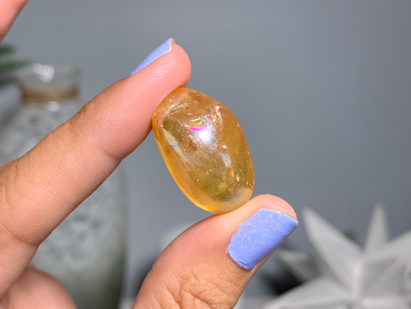 Tumbled Golden Aura Quartz