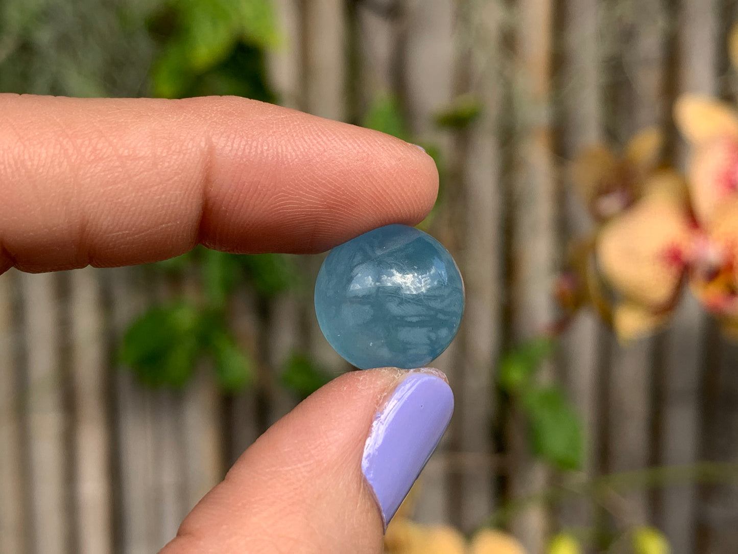 Mini Aquamarine Sphere