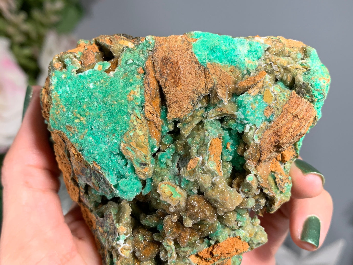 Druzy Chrysoprase (3.6", 93mm)