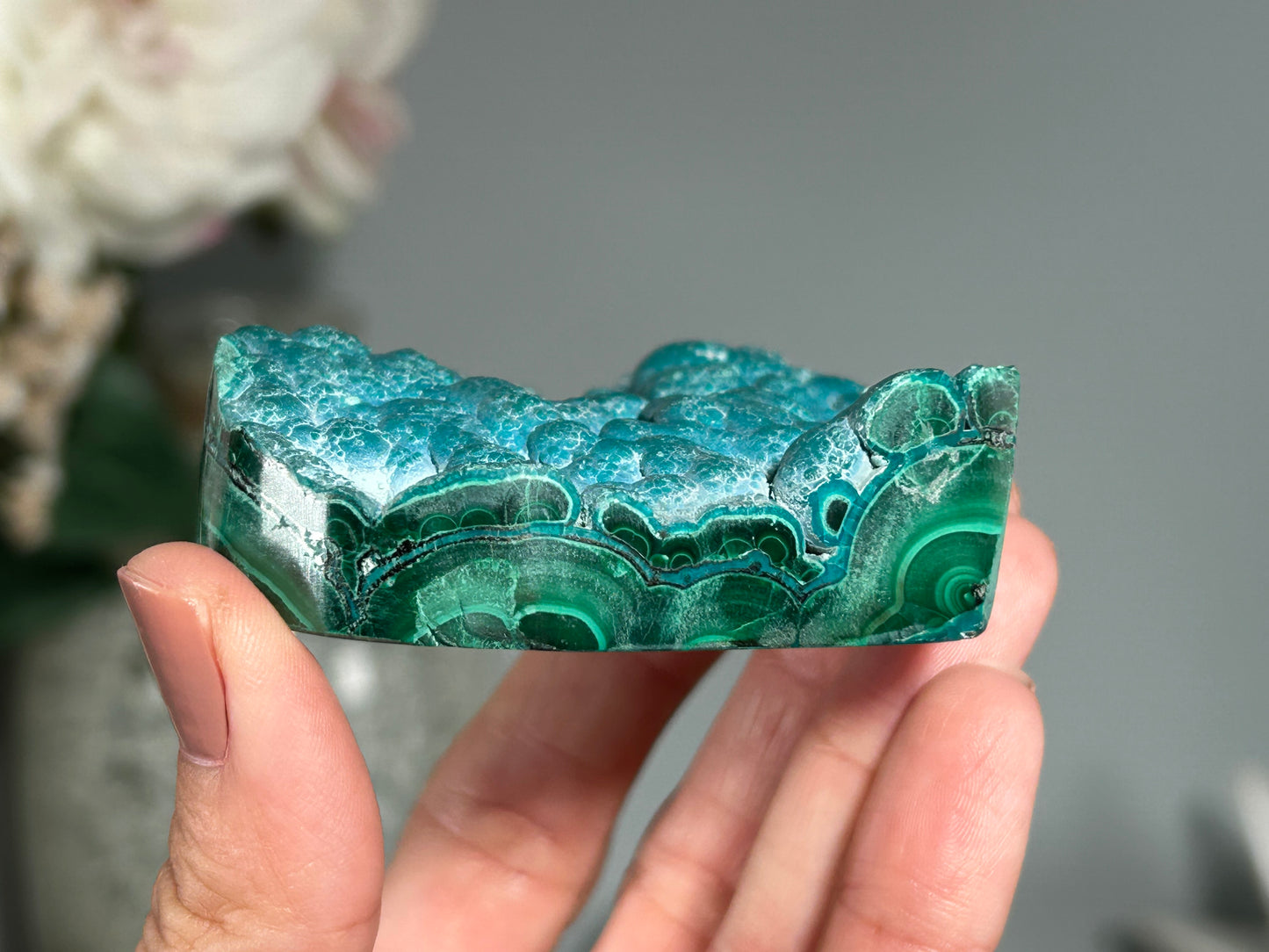 Malachite Chrysocolla Heart (2.75", 70mm)