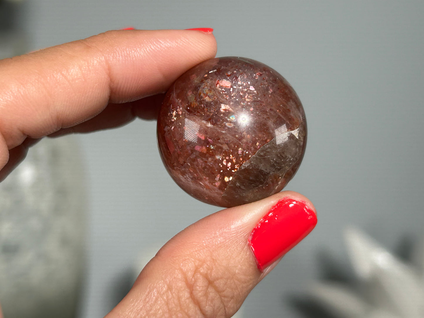 Confetti Sunstone Sphere (1.1", 29mm)