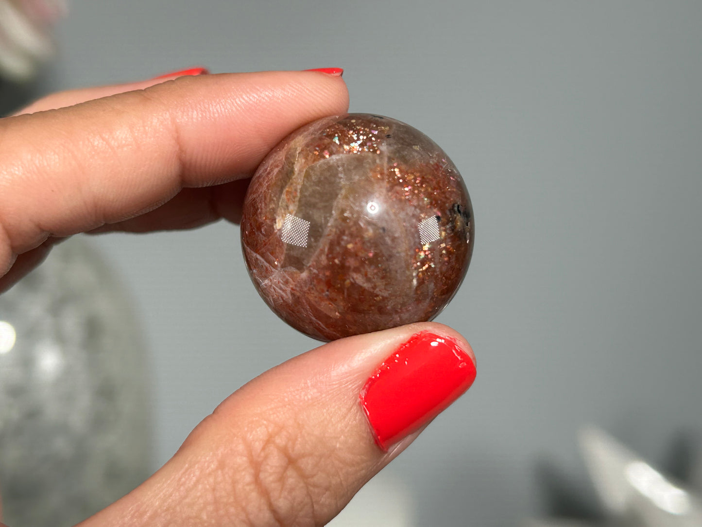 Confetti Sunstone Sphere (1.1", 28mm)