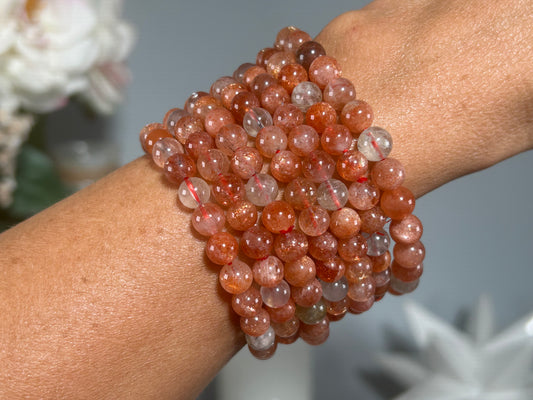 7mm Confetti Sunstone Bracelet