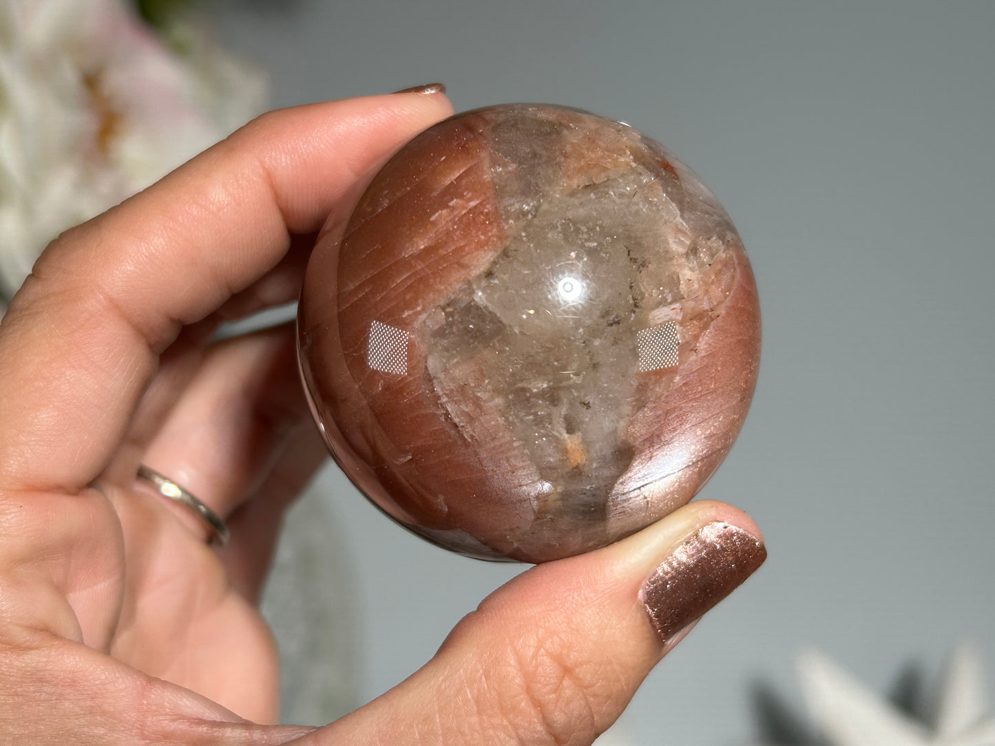 Confetti Sunstone Sphere (1.9", 49mm)