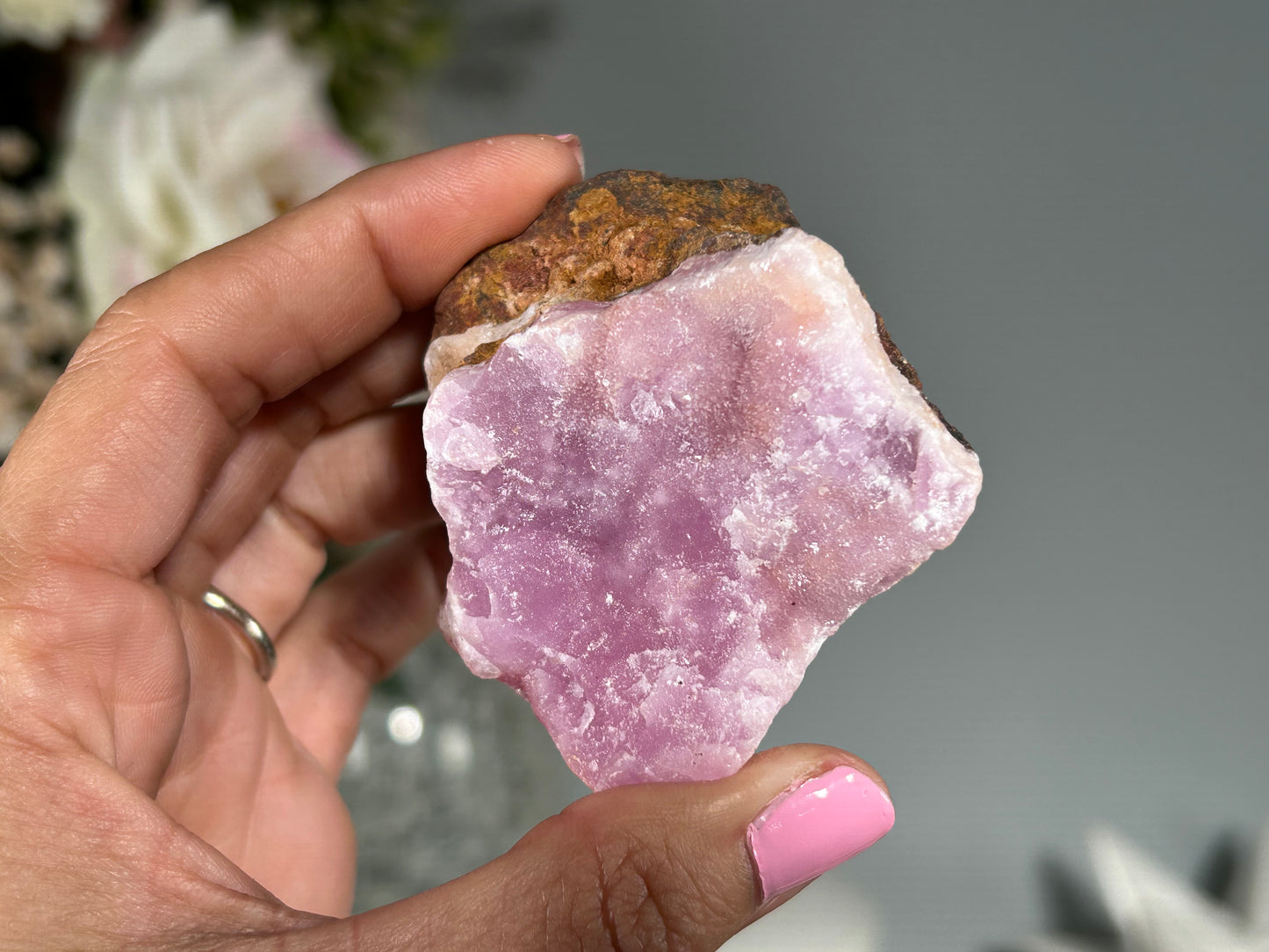 Natural Pink Aragonite (2.4", 61mm)