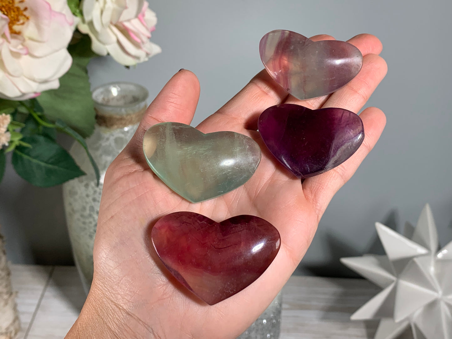 Small Fluorite Heart