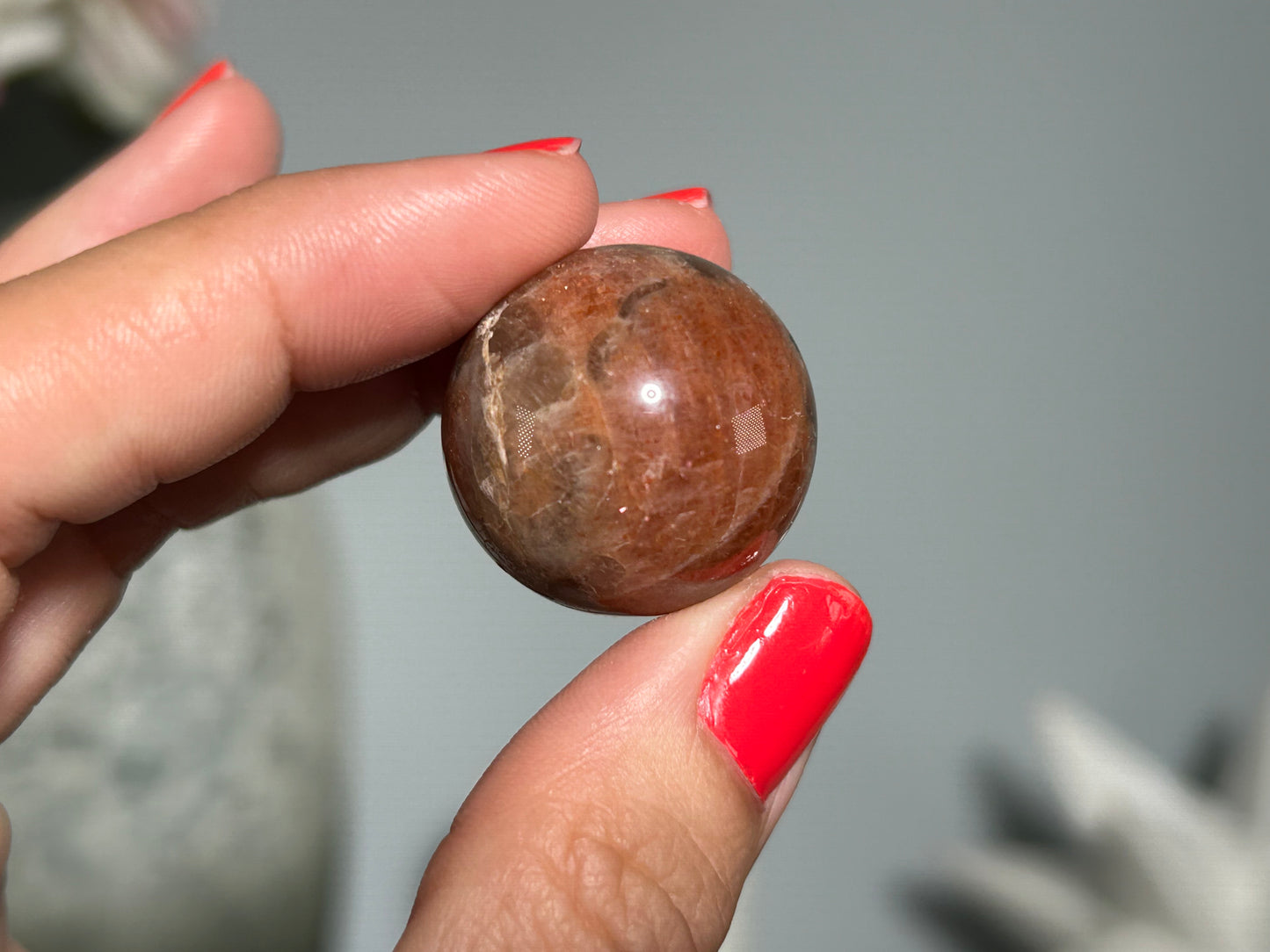 Confetti Sunstone Sphere (1", 24mm)