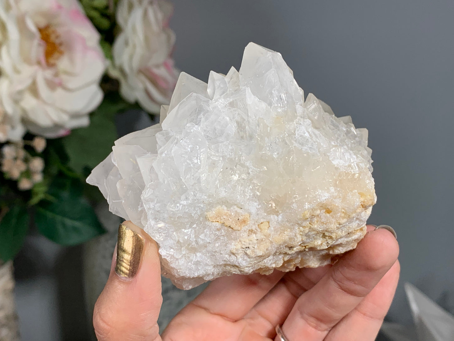 Natural Premium Calcite Flower (3.6", 92mm)