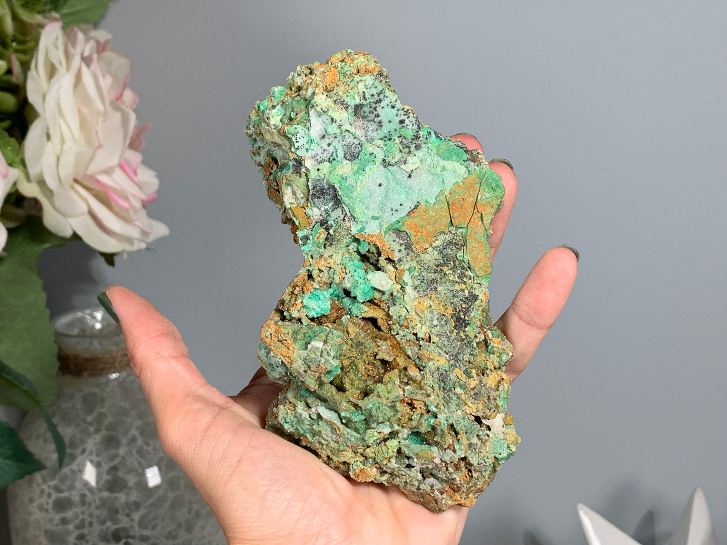 Druzy Chrysoprase (5.2", 131mm)