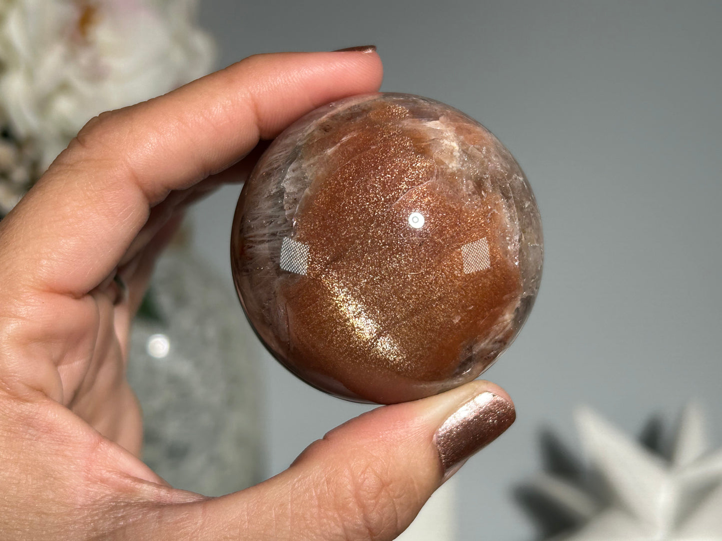 Confetti Sunstone Sphere (1.9", 49mm)