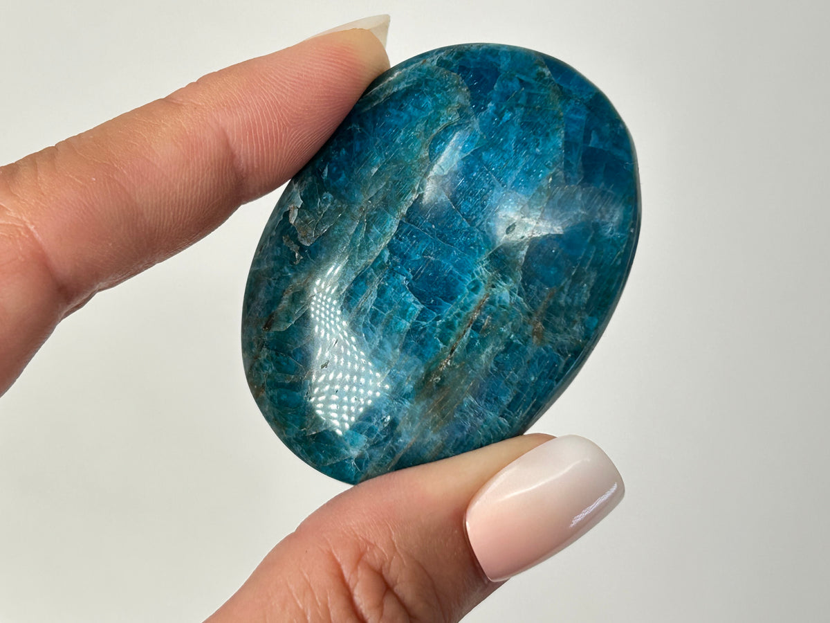 Apatite Palm Stone (2-2.3", 50-58mm)
