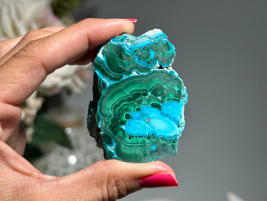 Malachite Chrysocolla Slab (2.25", 57mm)