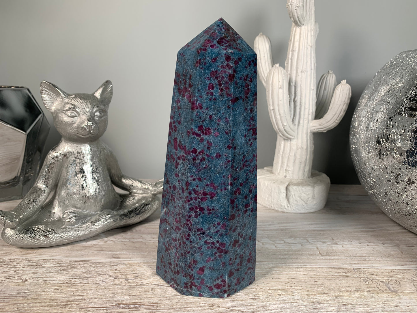 Ruby and Kyanite Tower (8.4", 213mm)