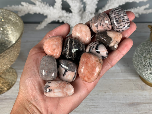 Tumbled Pink Zebra Jasper