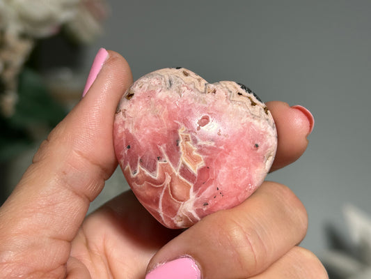 Rhodochrosite Heart (1.5" 37mm)