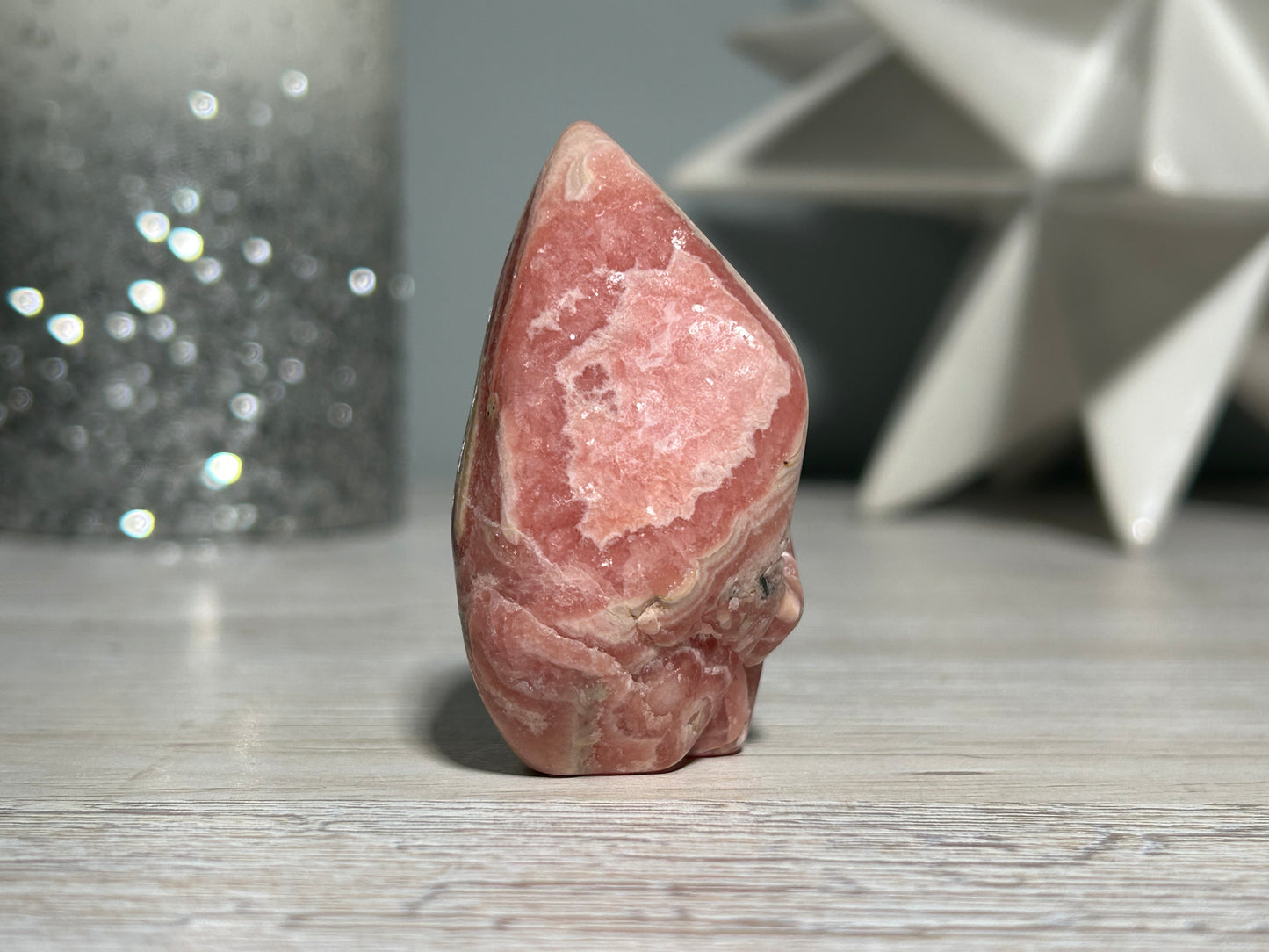 Rhodochrosite Skull (2.2", 55mm)