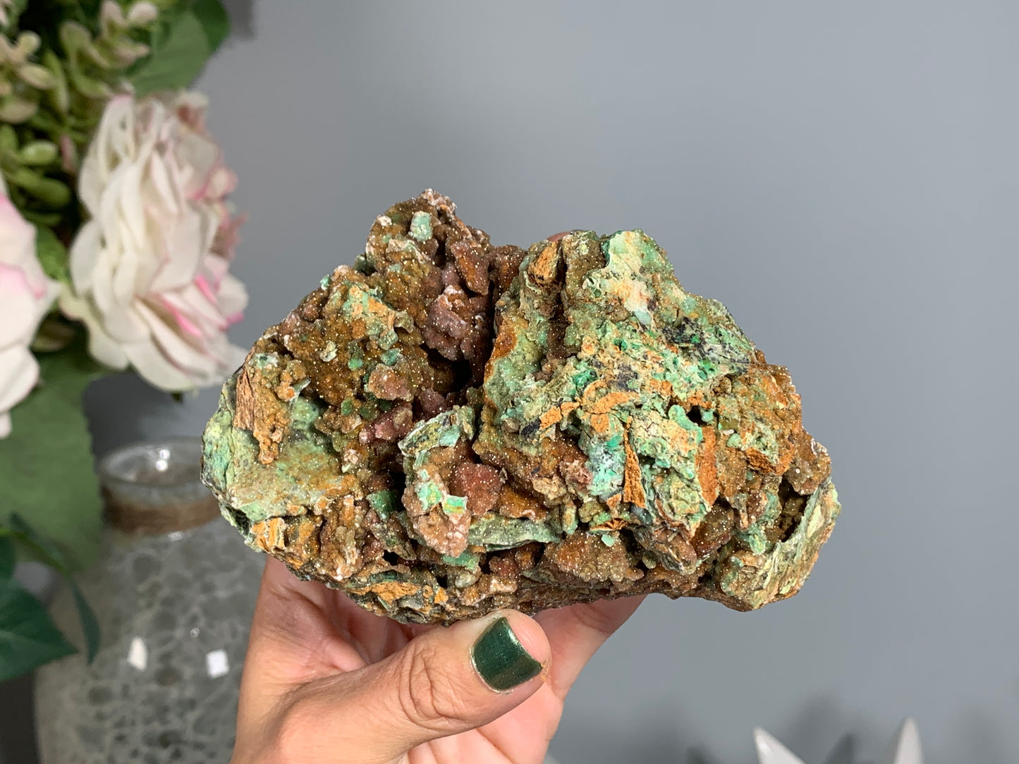 Druzy Chrysoprase (4.6", 117mm)