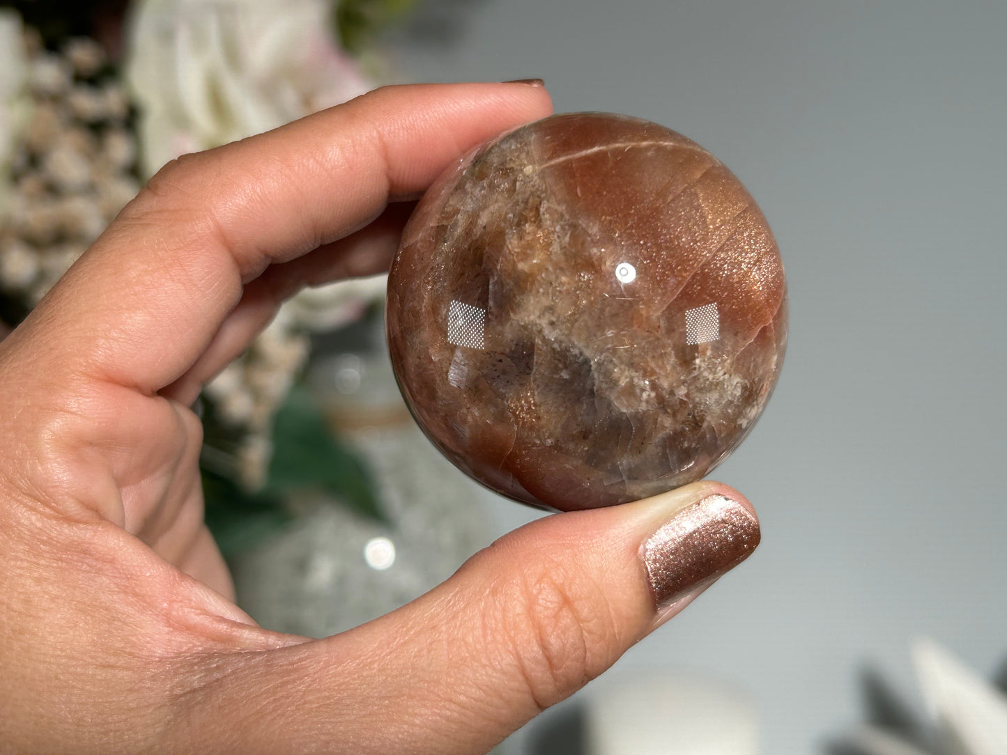 Confetti Sunstone Sphere (1.8", 47mm)