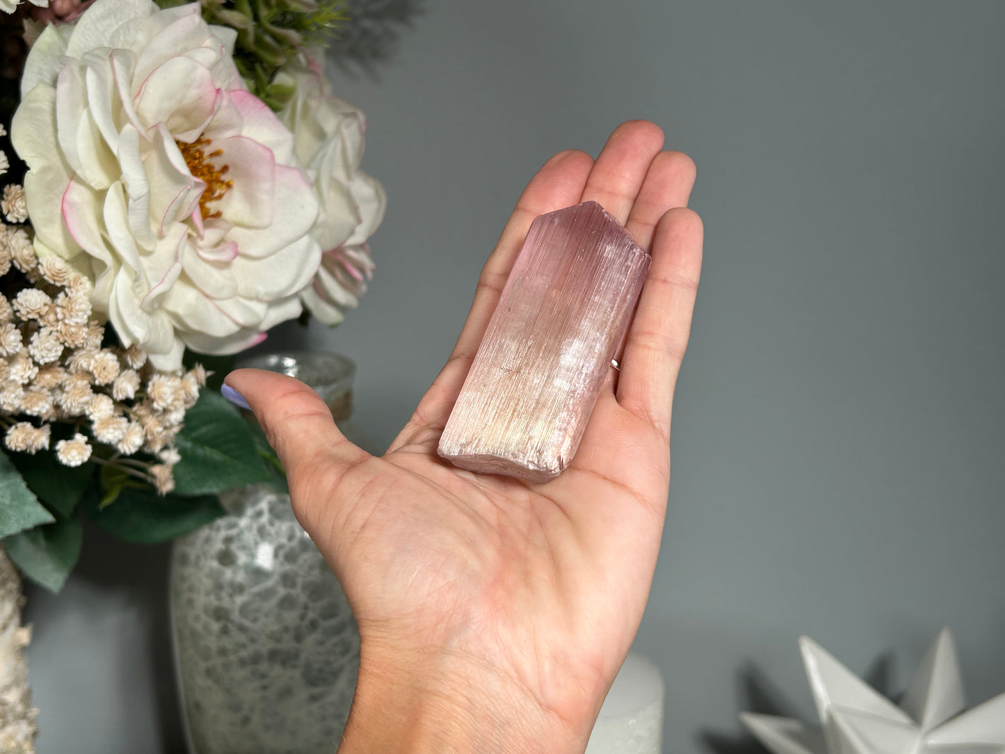 Natural Purple Kunzite Point (2.9", 75mm)