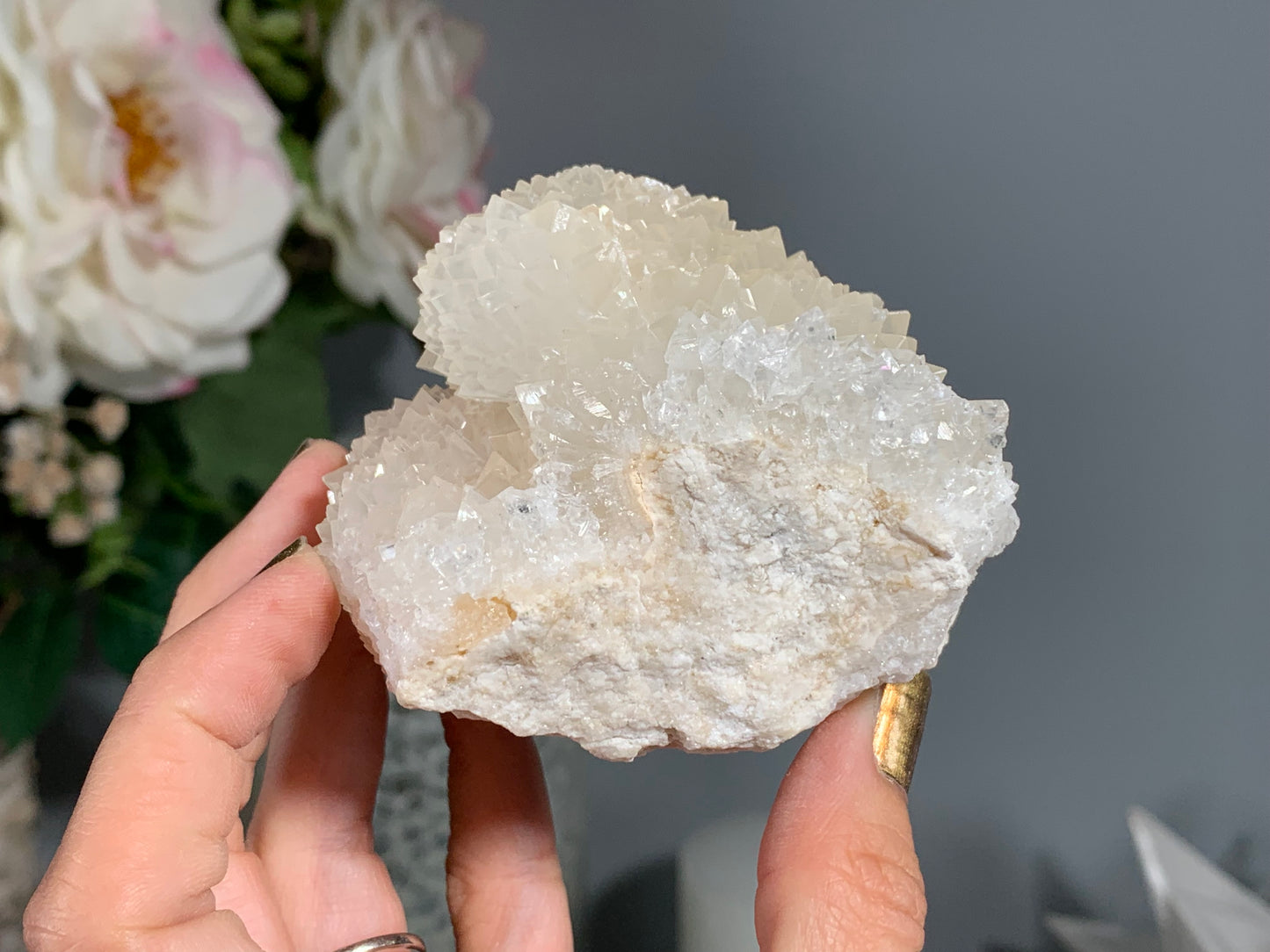 Natural Premium Calcite Flower (2.9", 74mm)