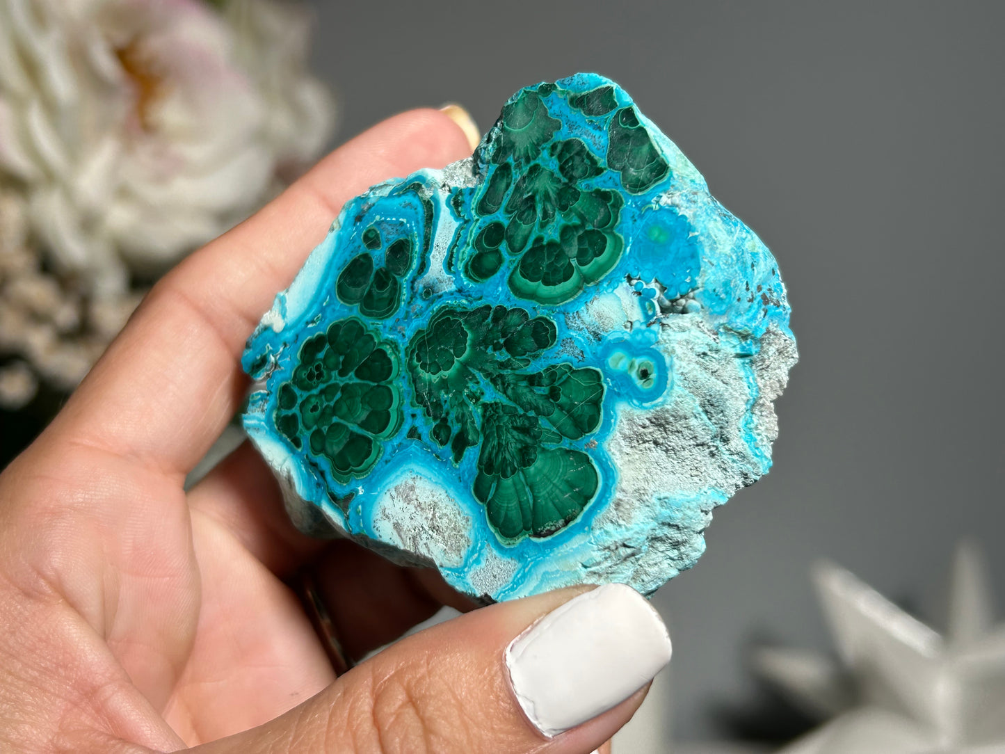 Malachite Chrysocolla Slab (2.6", 67mm)