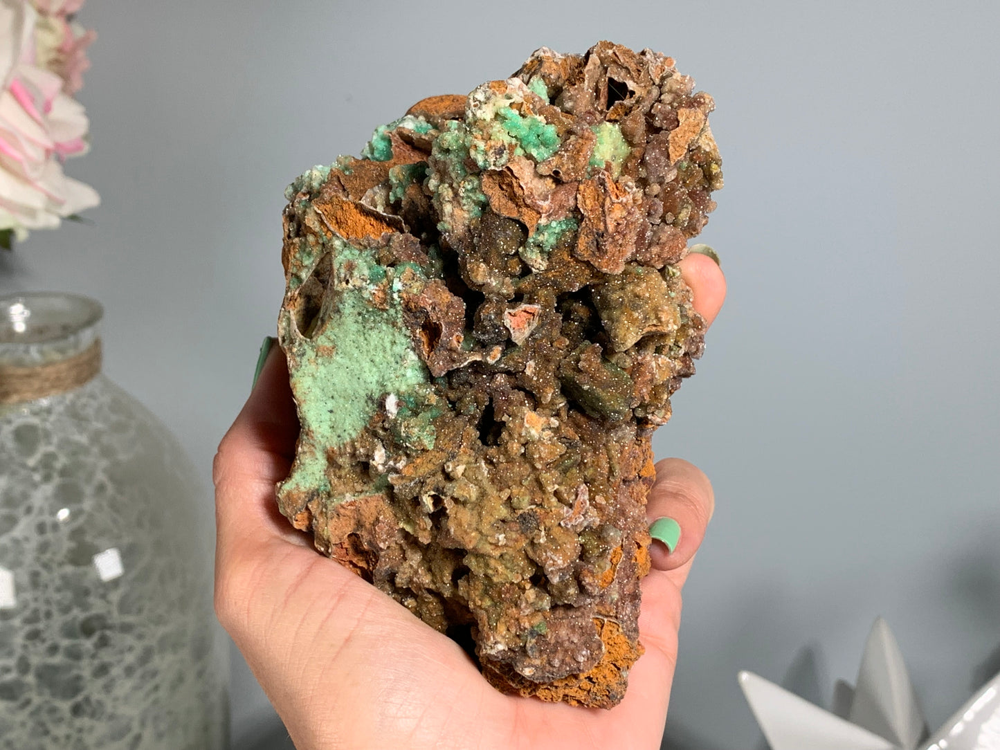 Druzy Chrysoprase (5", 126mm)