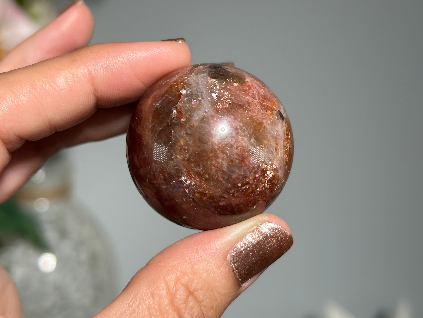 Confetti Sunstone Sphere (1.5", 36mm)