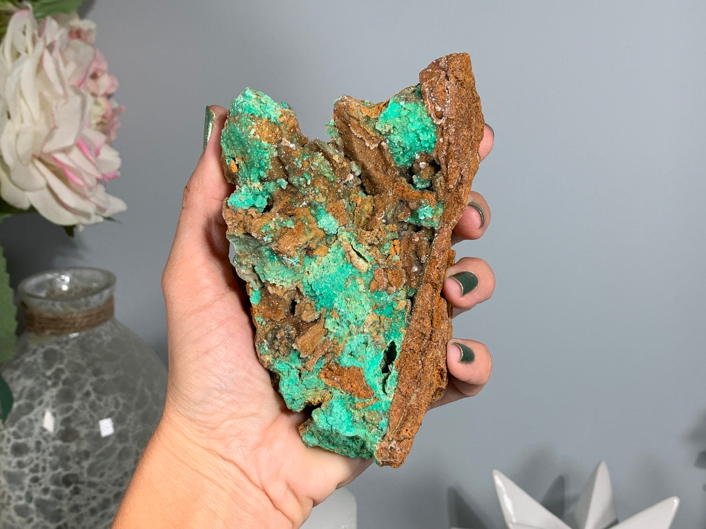 Druzy Chrysoprase (5.2", 132mm)