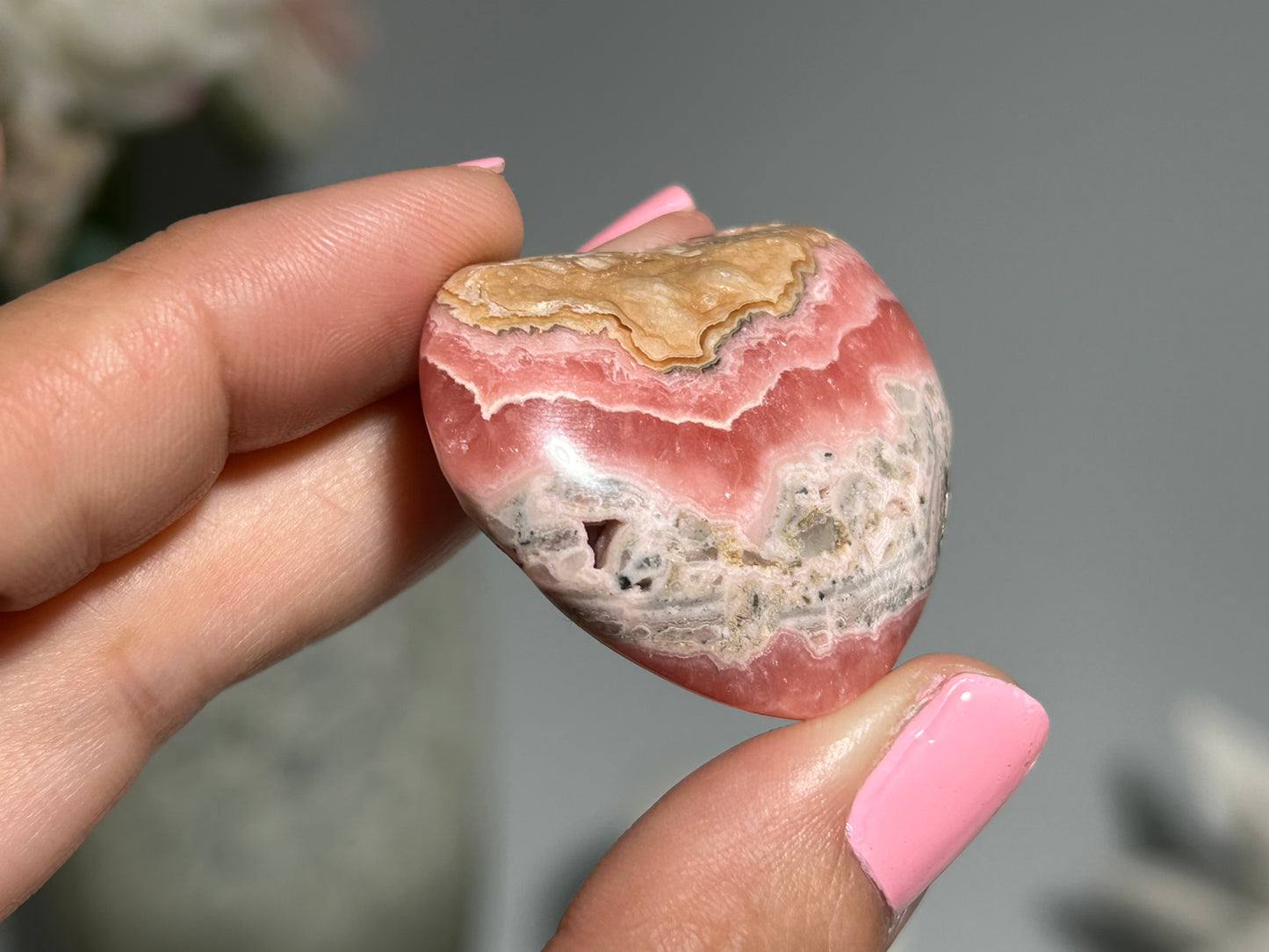 Rhodochrosite Heart (1.4" 37mm)