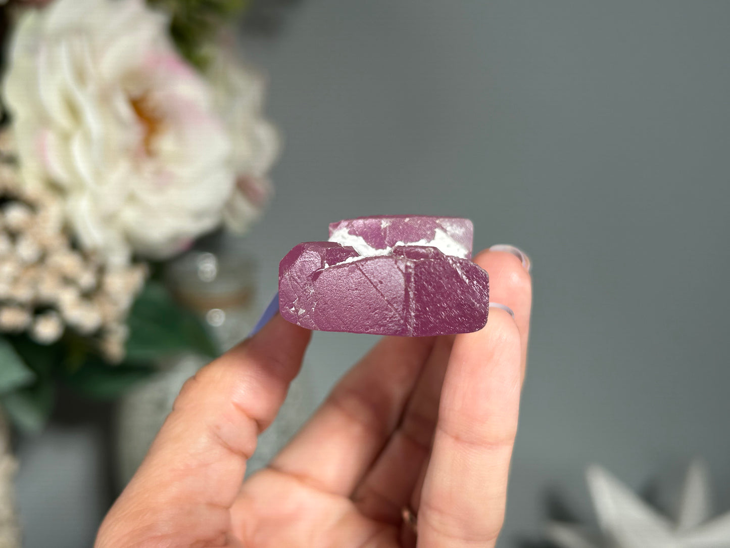 Natural Purple Kunzite Point (4", 10cm)