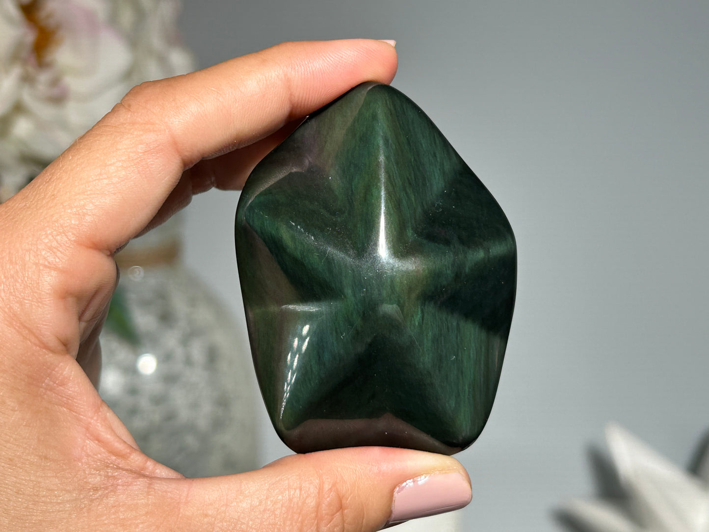 Rainbow Obsidian Star (2.7", 68mm)