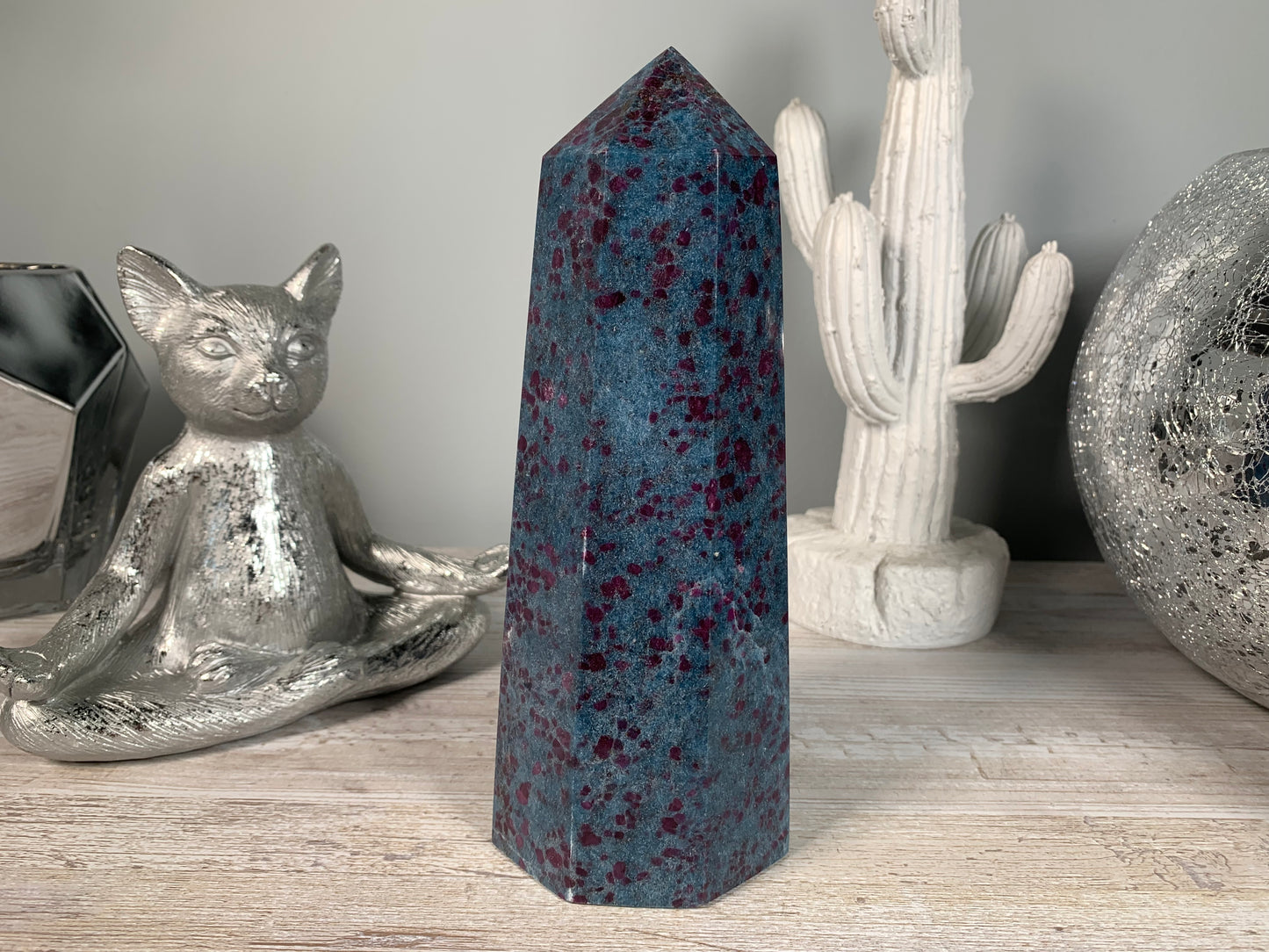 Ruby and Kyanite Tower (8.4", 213mm)