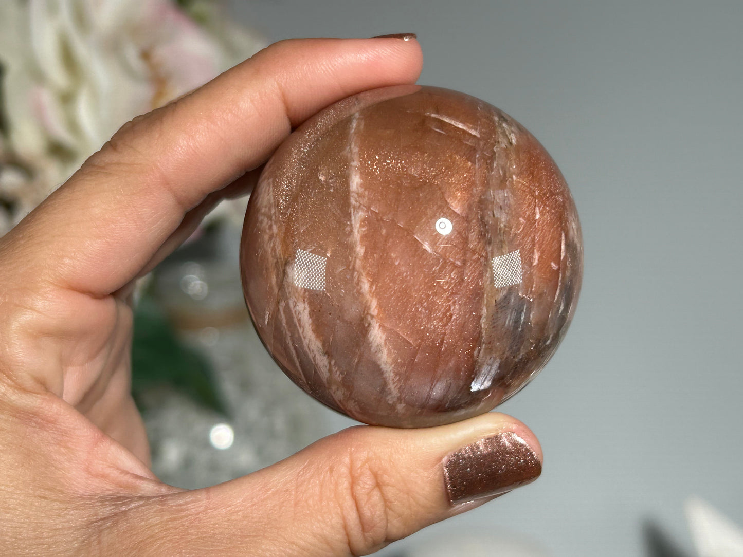 Confetti Sunstone Sphere (2", 52mm)