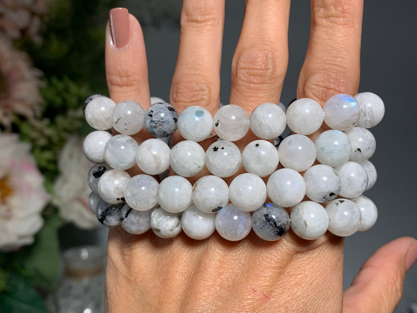 10mm Rainbow Moonstone Bracelet