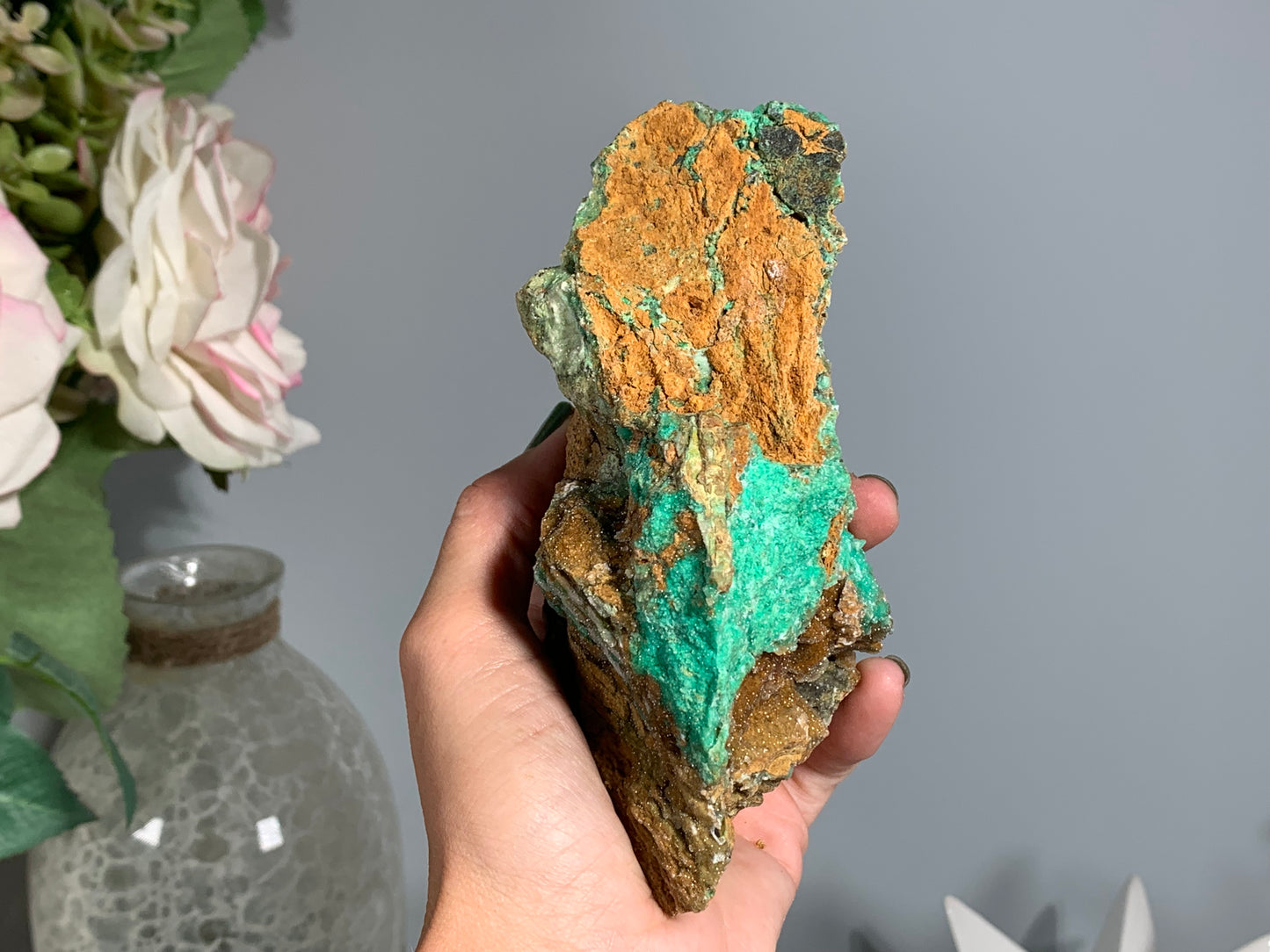 Druzy Chrysoprase (5.4", 136mm)