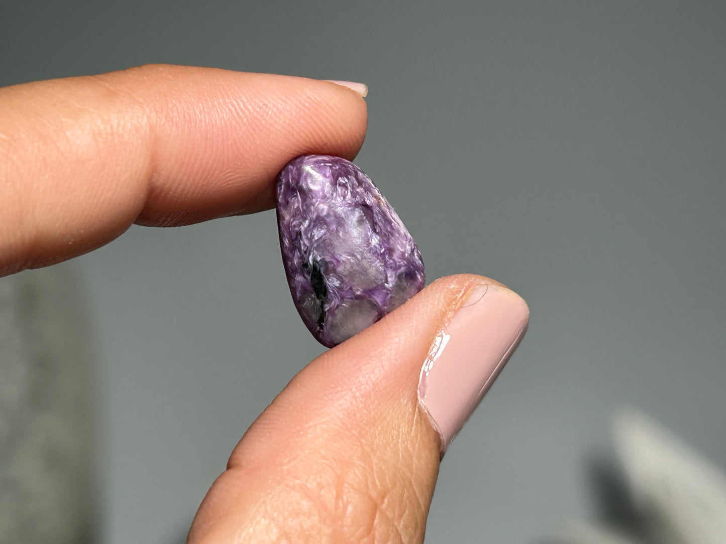 2pc Charoite Chips