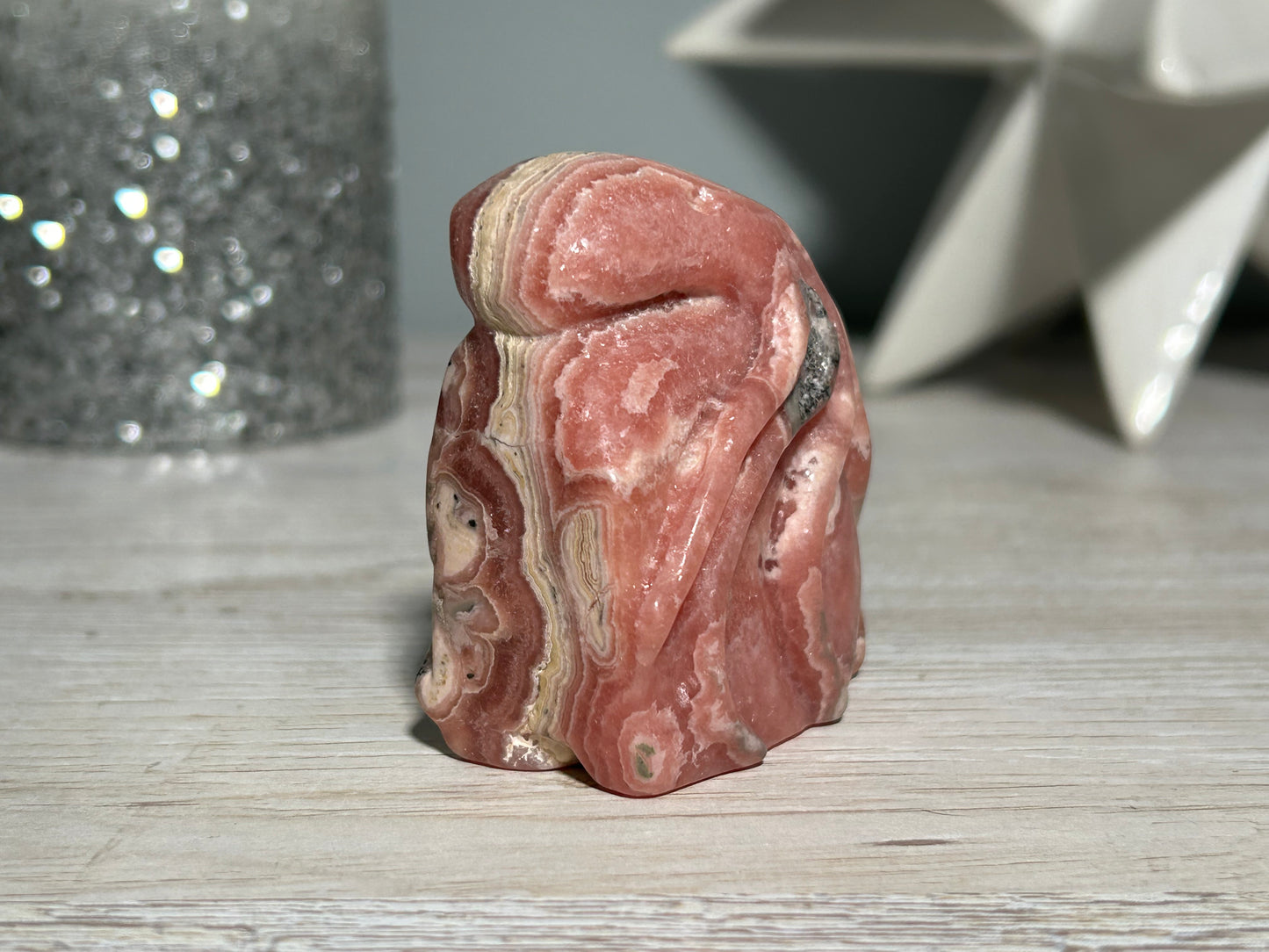 Rhodochrosite Octopus (2.2", 55mm)