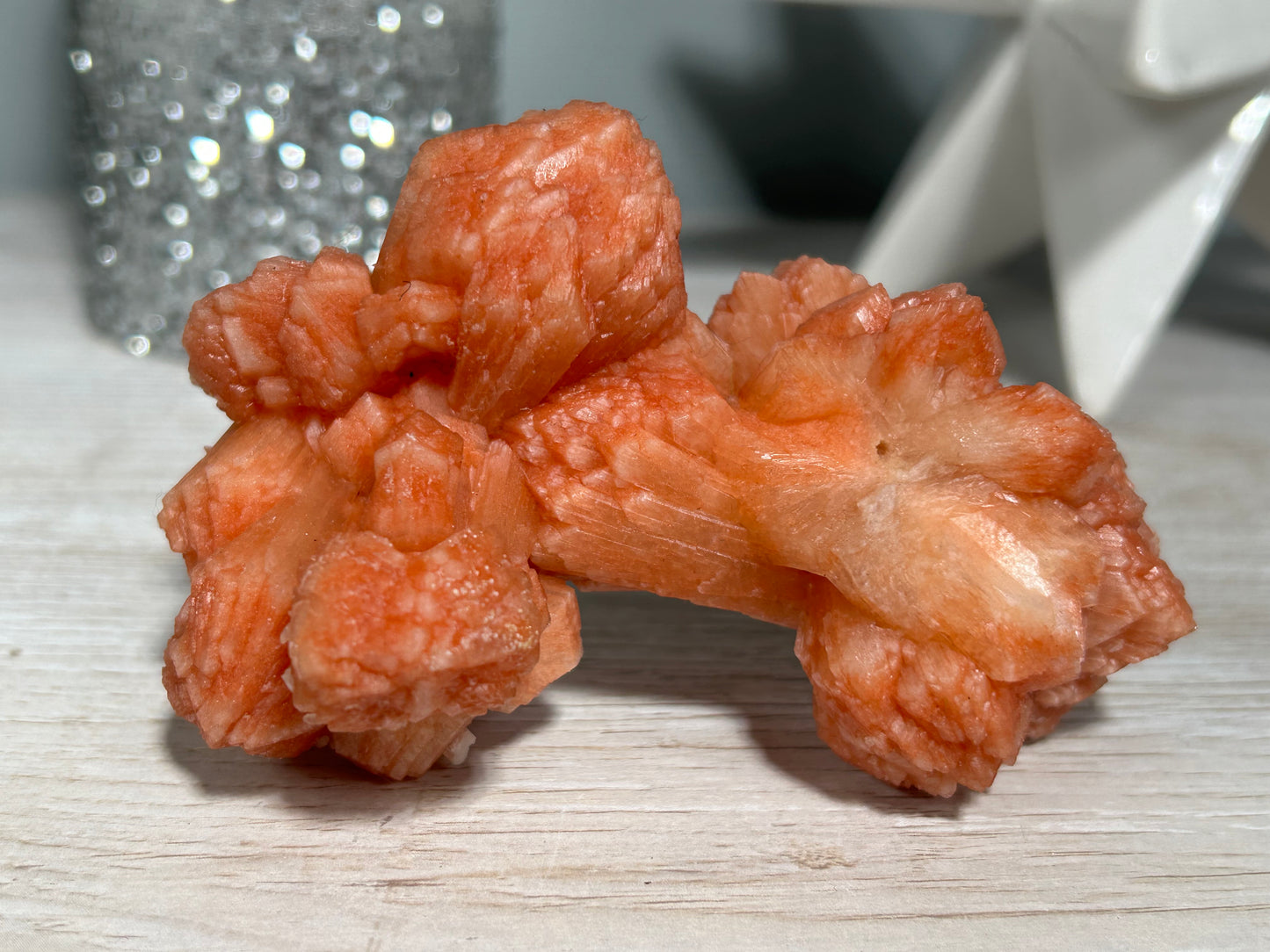 Red Stilbite Cluster (4.1", 103mm)