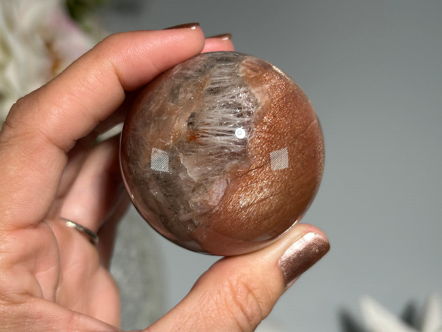 Confetti Sunstone Sphere (1.9", 49mm)