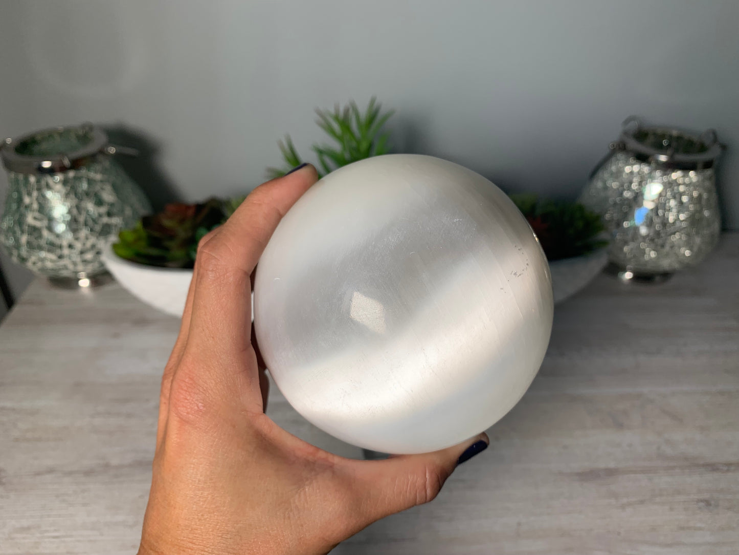 Selenite Sphere (3.75-4" 9-10cm)