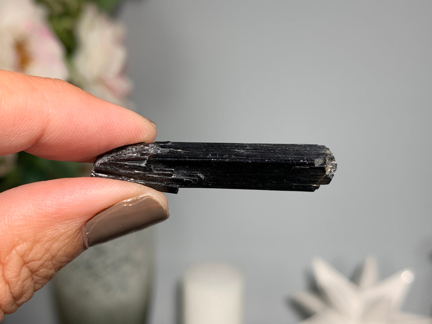 Natural Black Tourmaline (1.7", 42mm)