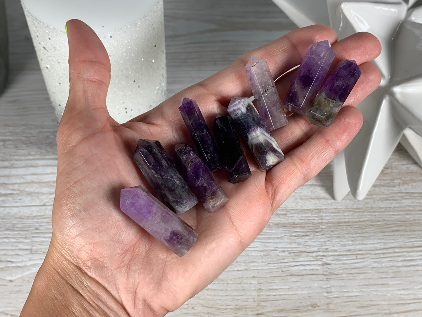 Mini Chevron Amethyst Point